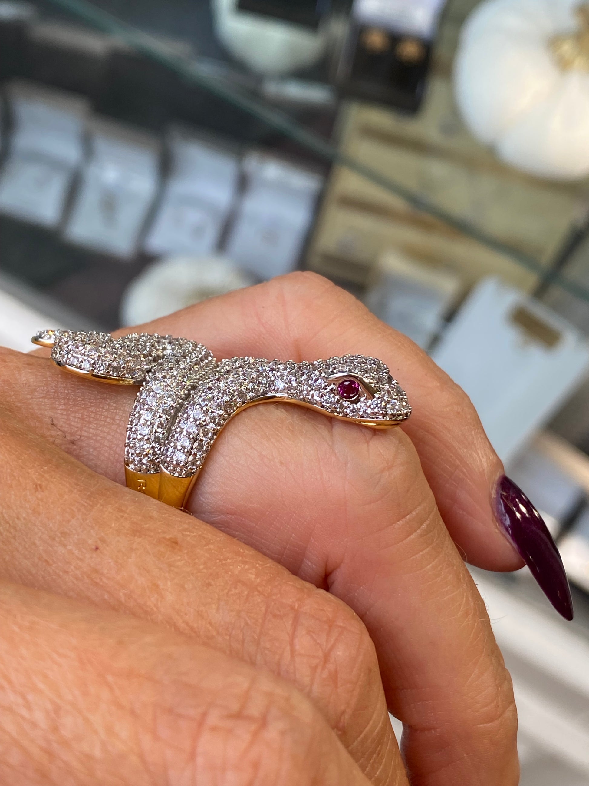 REBECCA Urban Jungle | Snake Ring - John Ross Jewellers