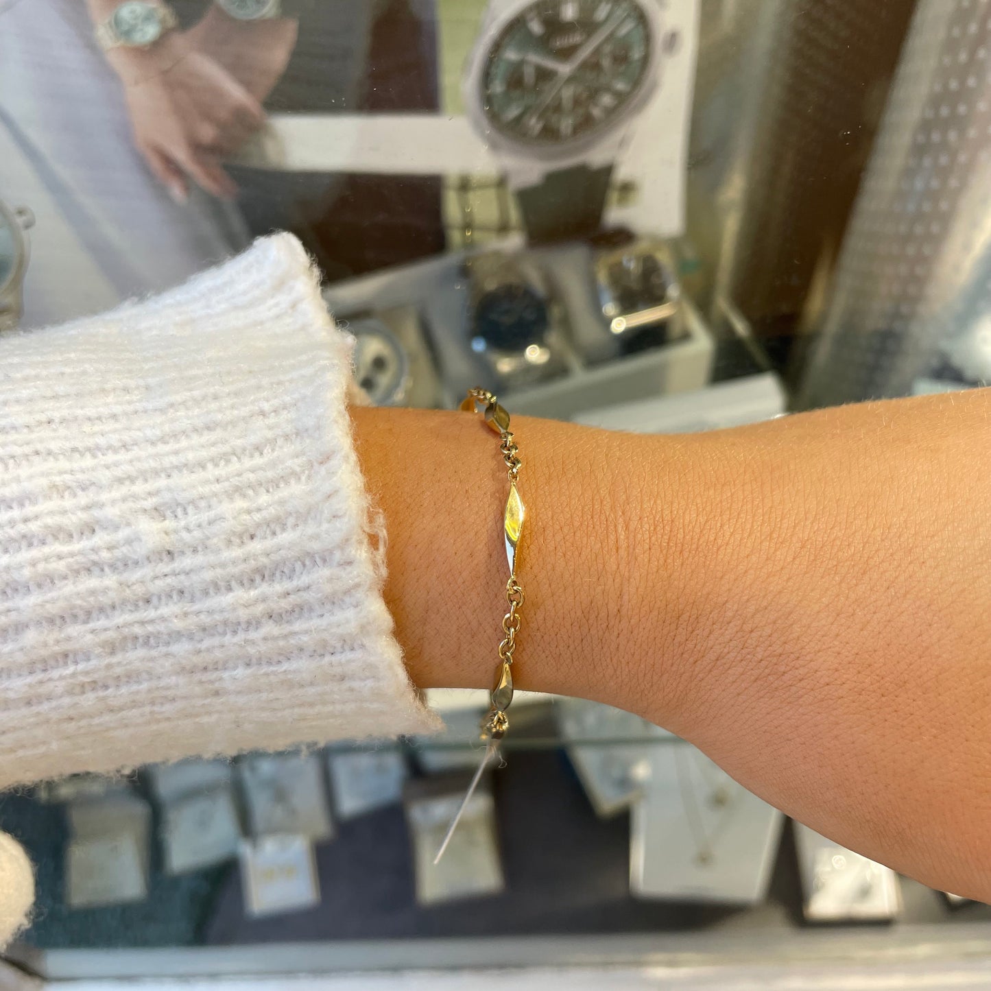 9ct Gold Puffed Twist Bracelet - John Ross Jewellers