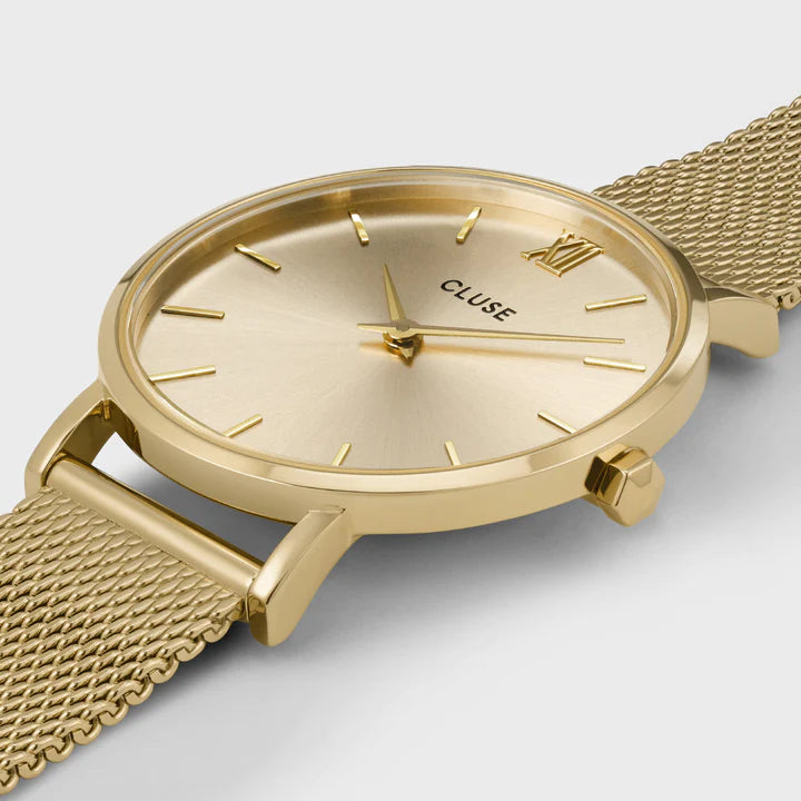 CLUSE Minuit Mesh Full Gold - John Ross Jewellers