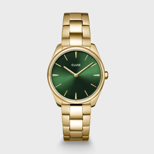 CLUSE Féroce Petite Gold/Green - John Ross Jewellers