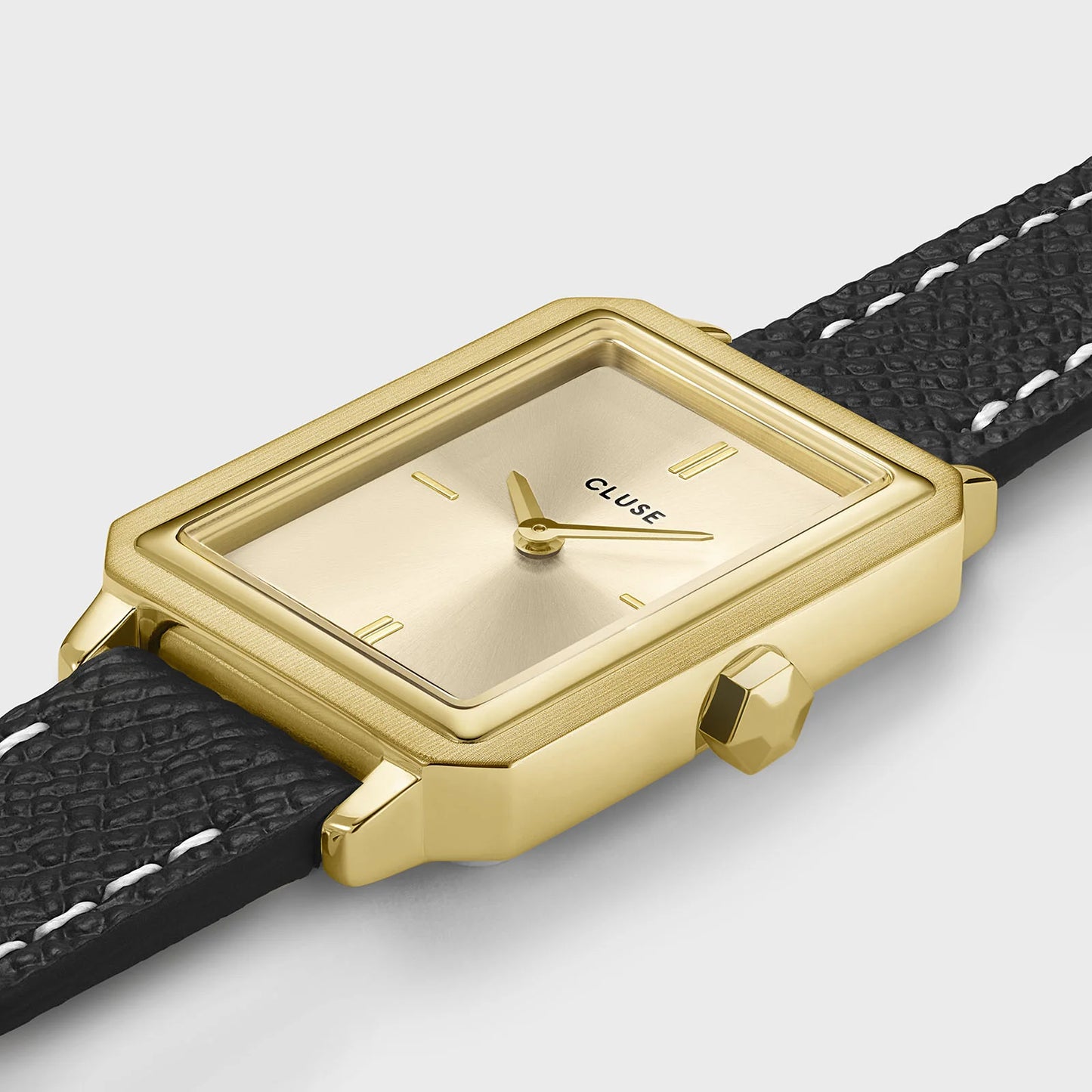 CLUSE Fluette Double Leather Full Gold/Black - John Ross Jewellers