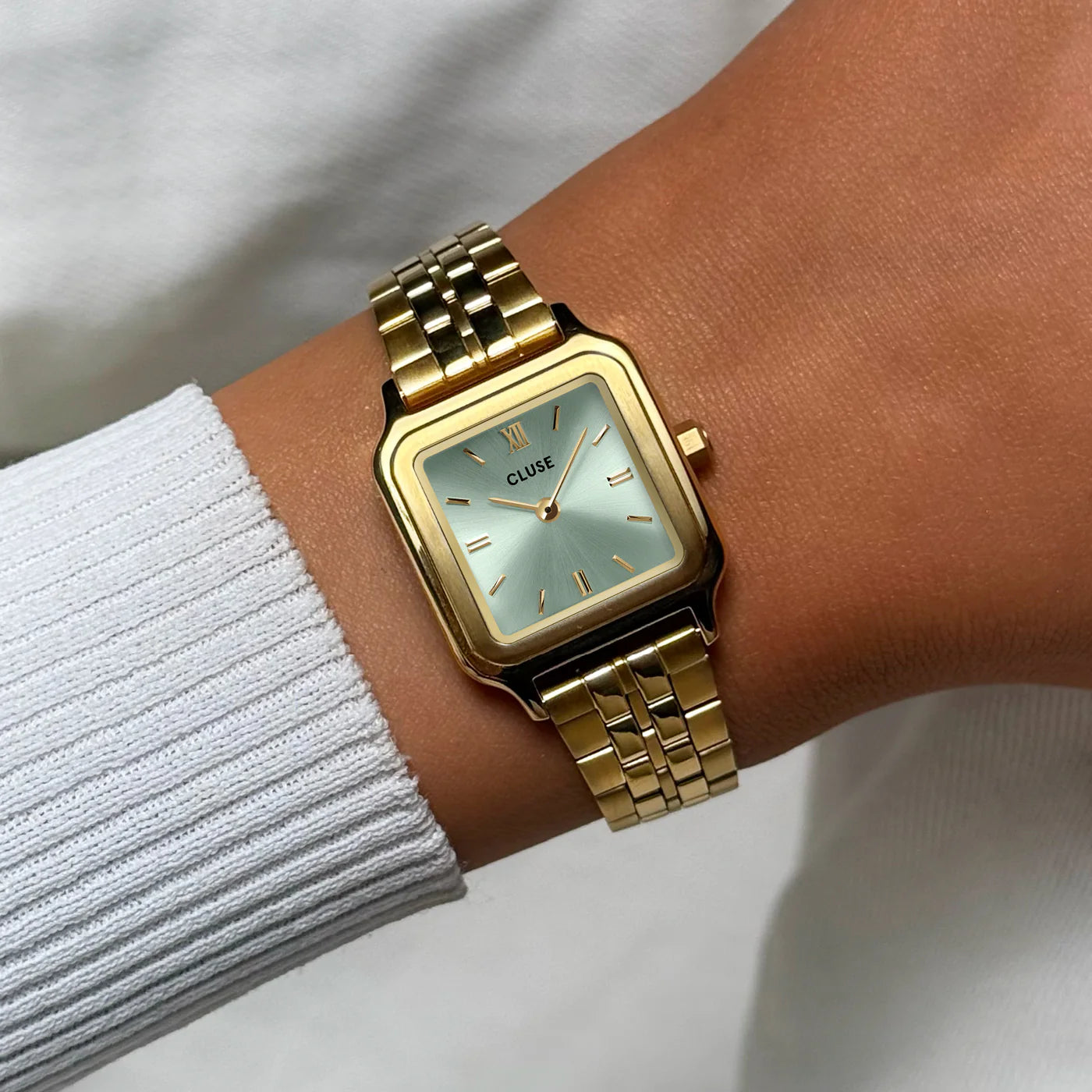 CLUSE Gracieuse Petite Gold/Sage Green - John Ross Jewellers