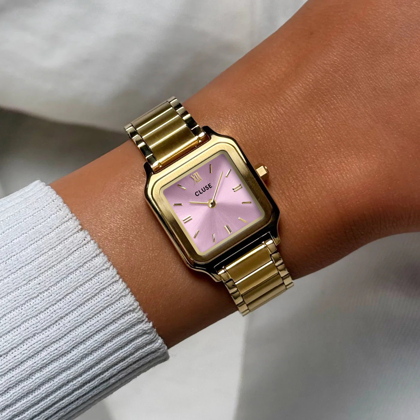 CLUSE Gracieuse Petite Gold/Mauve Pink - John Ross Jewellers