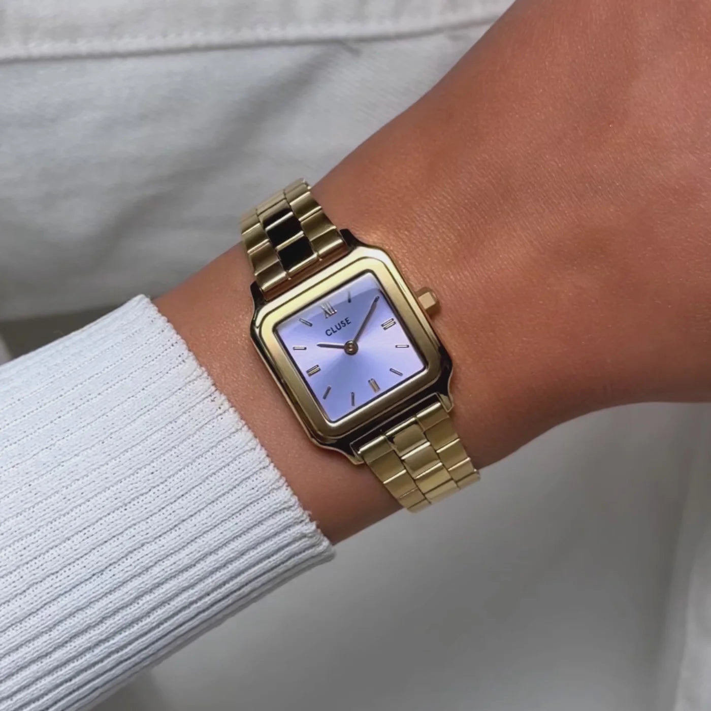 CLUSE Gracieuse Petite Gold/Frosted Lilac - John Ross Jewellers