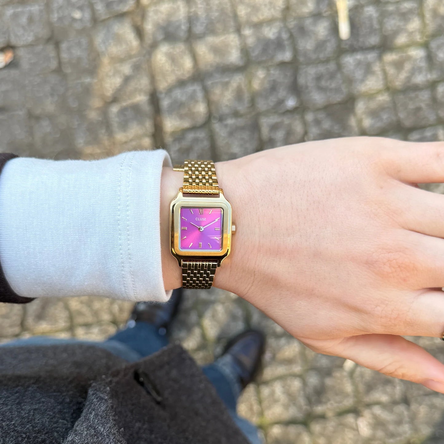 CLUSE Gracieuse Petite Gold/Fuchsia Pink