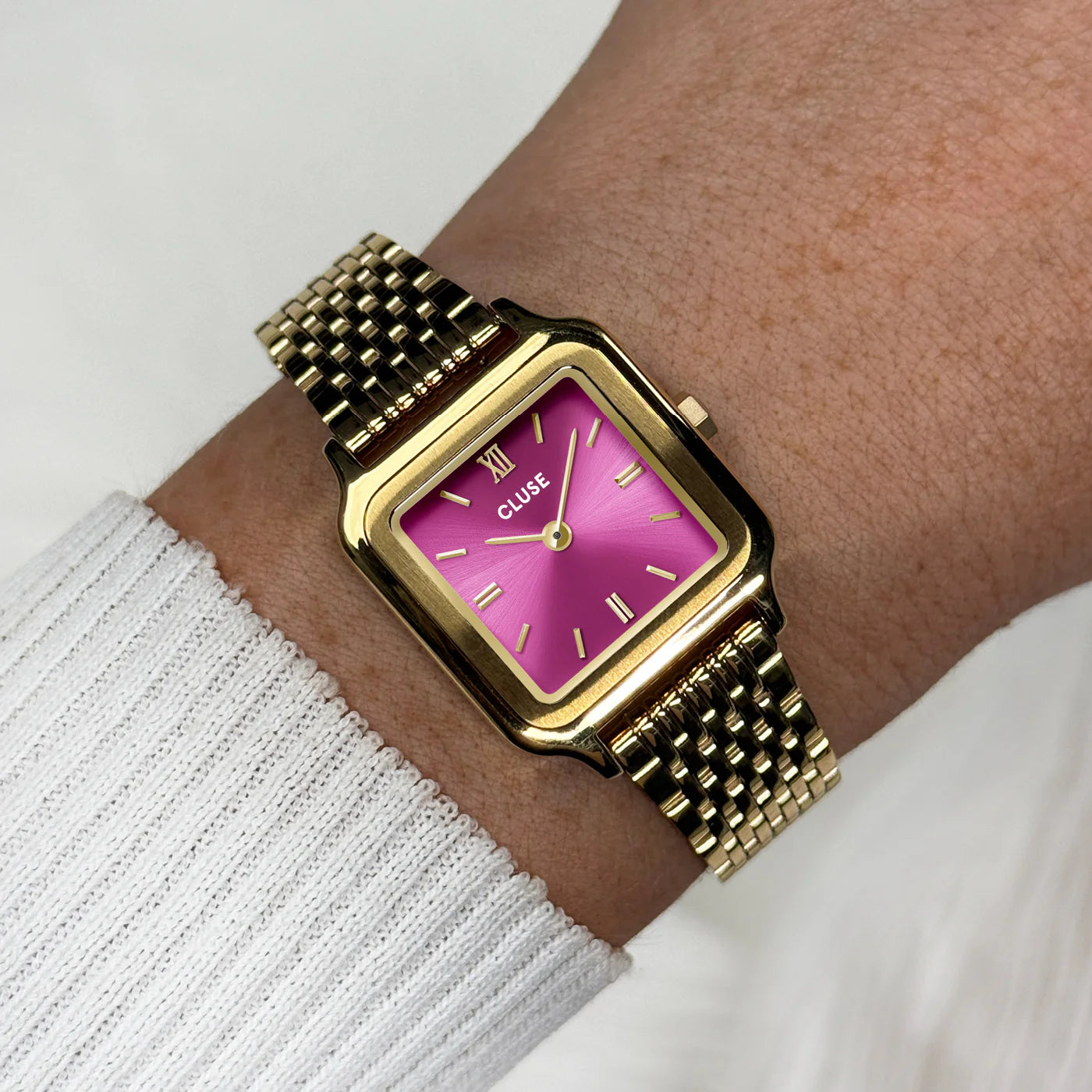 CLUSE Gracieuse Petite Gold/Fuchsia Pink