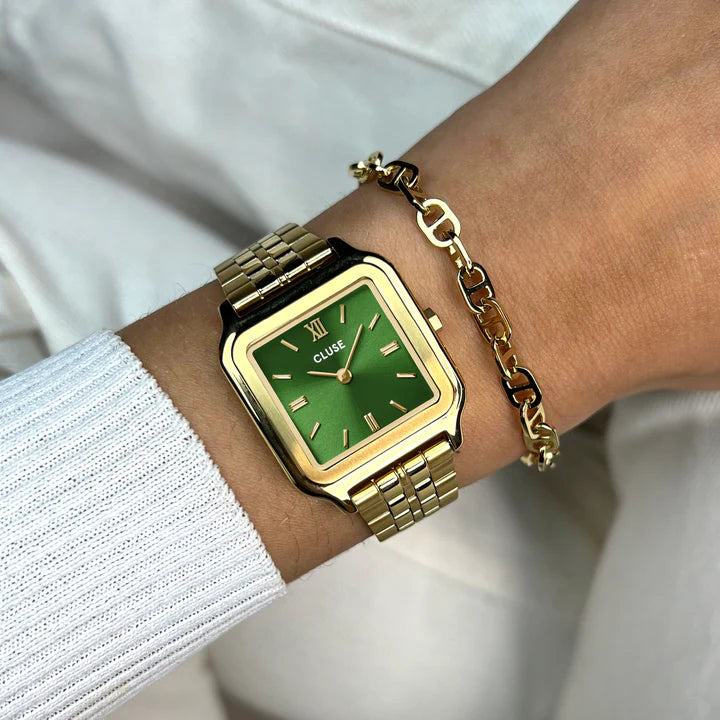 CLUSE Gracieuse Gold/Forest Green