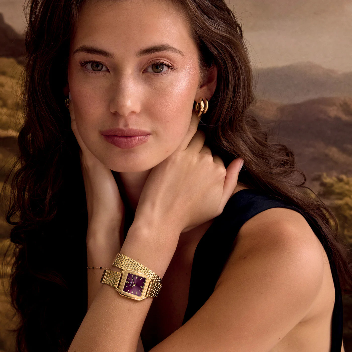 CLUSE Gracieuse Double Gold/Wine - John Ross Jewellers