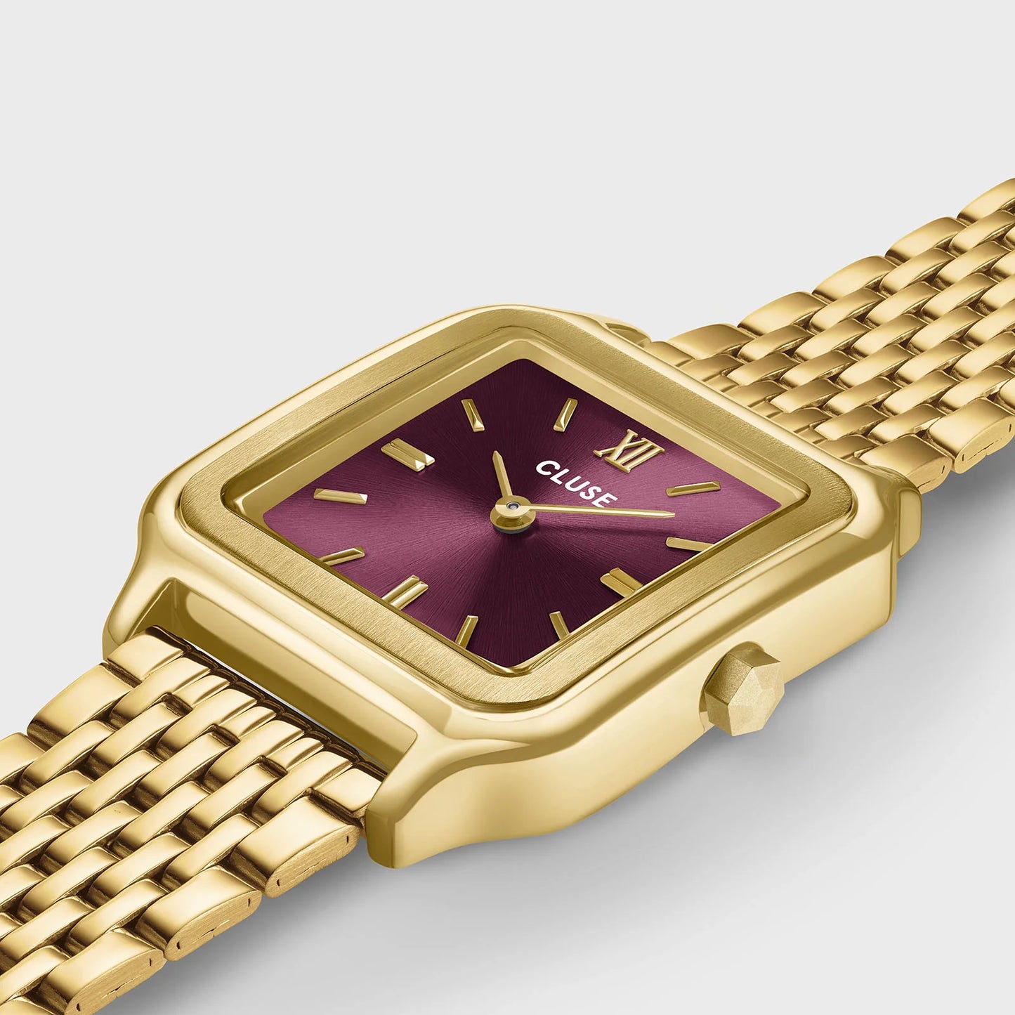 CLUSE Gracieuse Double Gold/Wine - John Ross Jewellers