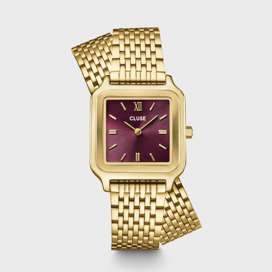 CLUSE Gracieuse Double Gold/Wine - John Ross Jewellers