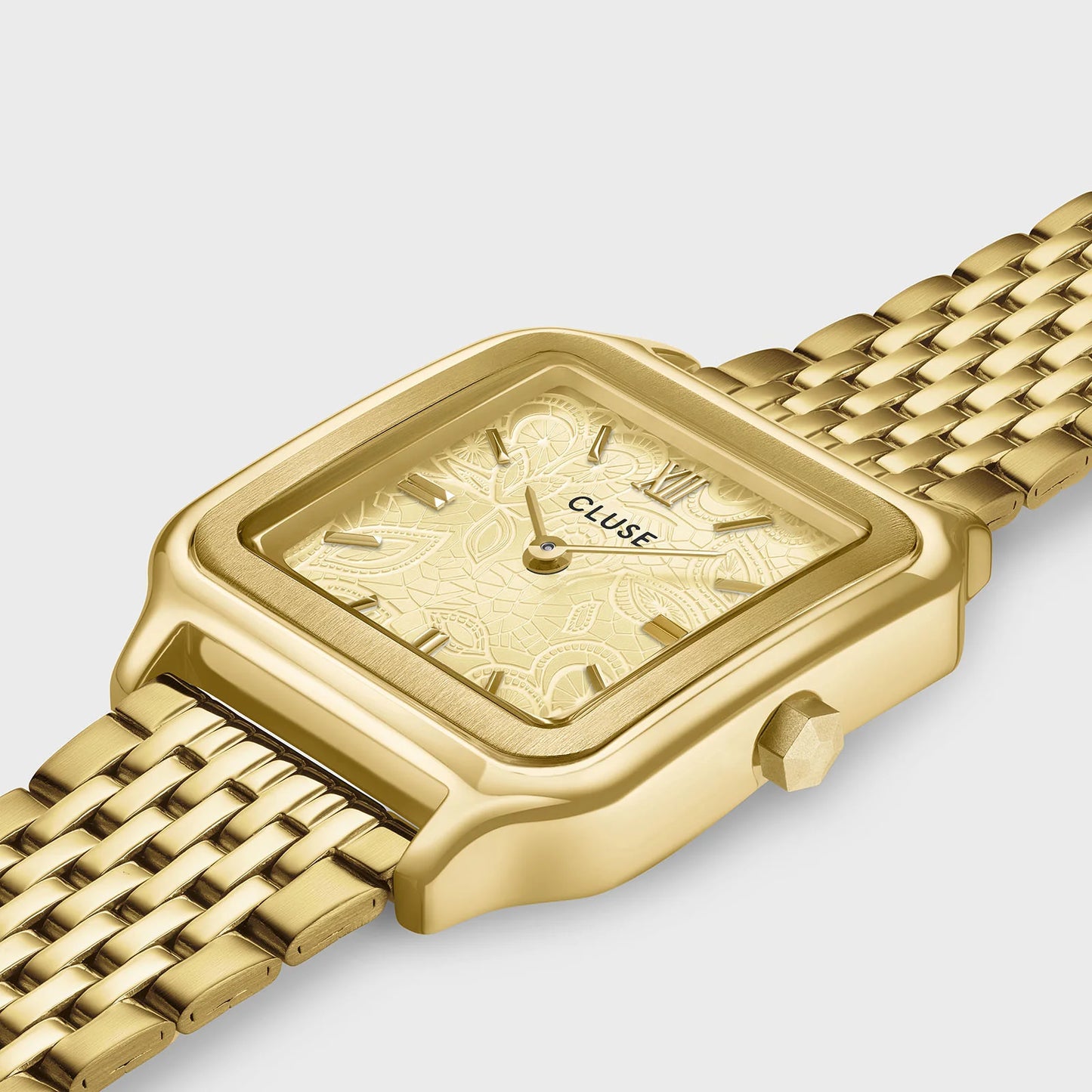 CLUSE Gracieuse Lace Textured Gold - John Ross Jewellers