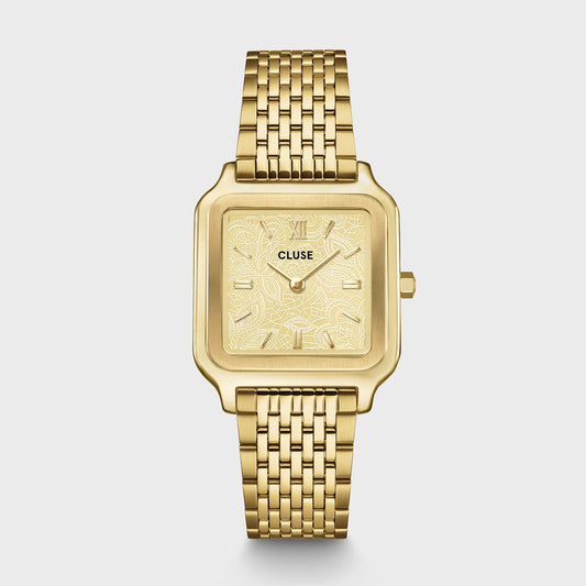CLUSE Gracieuse Lace Textured Gold - John Ross Jewellers