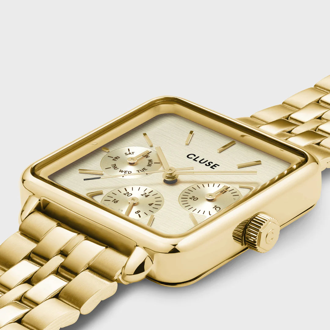 CLUSE La Tétragone Multifunction Full Gold - John Ross Jewellers