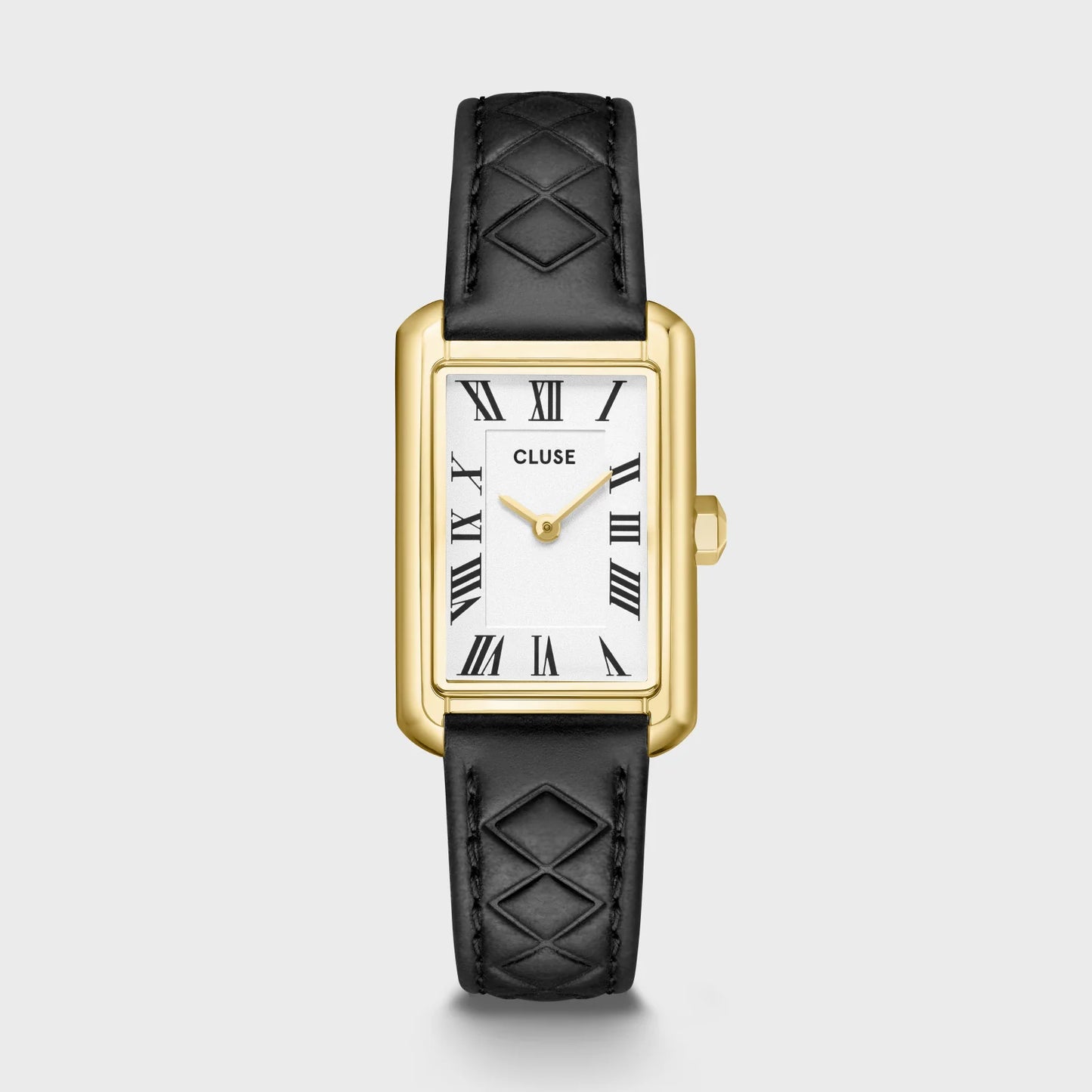 CLUSE Belisenna Quilted Leather Gold/Black - John Ross Jewellers
