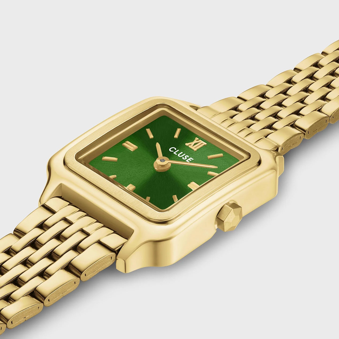 CLUSE Gracieuse Mini Double Gold/Forest Green - John Ross Jewellers