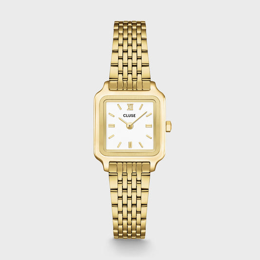 CLUSE Gracieuse Mini Gold/White - John Ross Jewellers