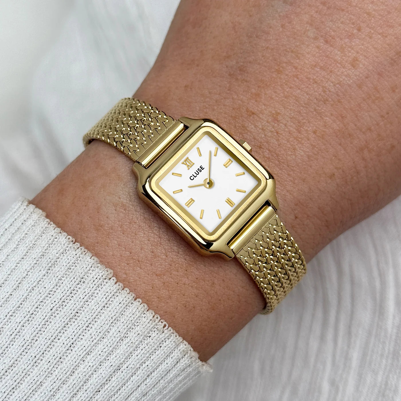 CLUSE Gracieuse Mini Mesh Gold/White