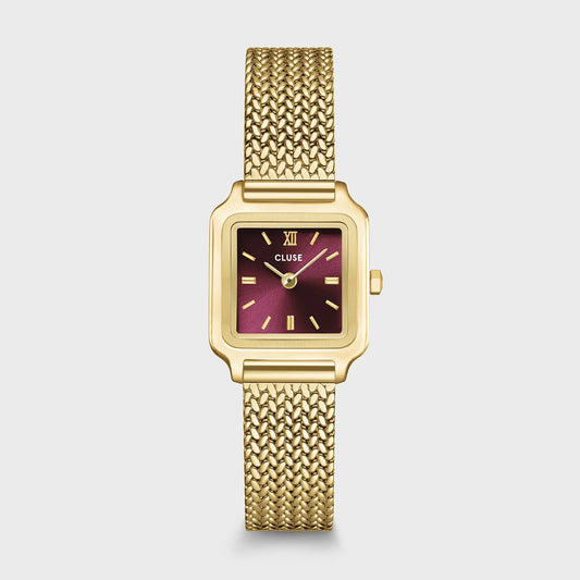 CLUSE Gracieuse Mini Mesh Gold/Dark Cherry