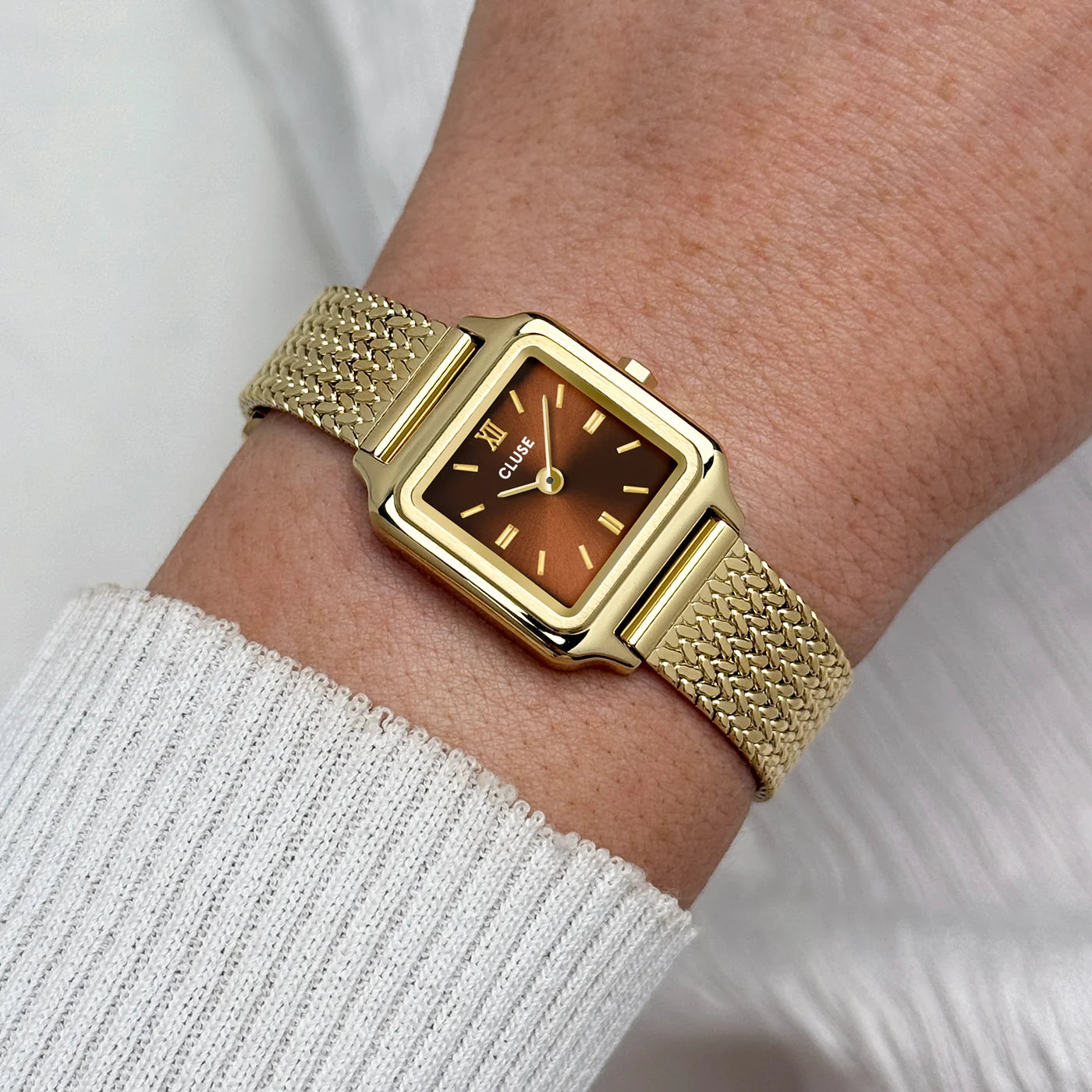 CLUSE Gracieuse Mini Mesh Gold/Brown
