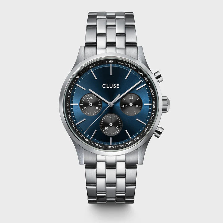 CLUSE Anthéor Multifunction Steel Black & Blue