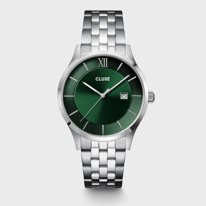 CLUSE Aravis 3-Hand Silver | Green