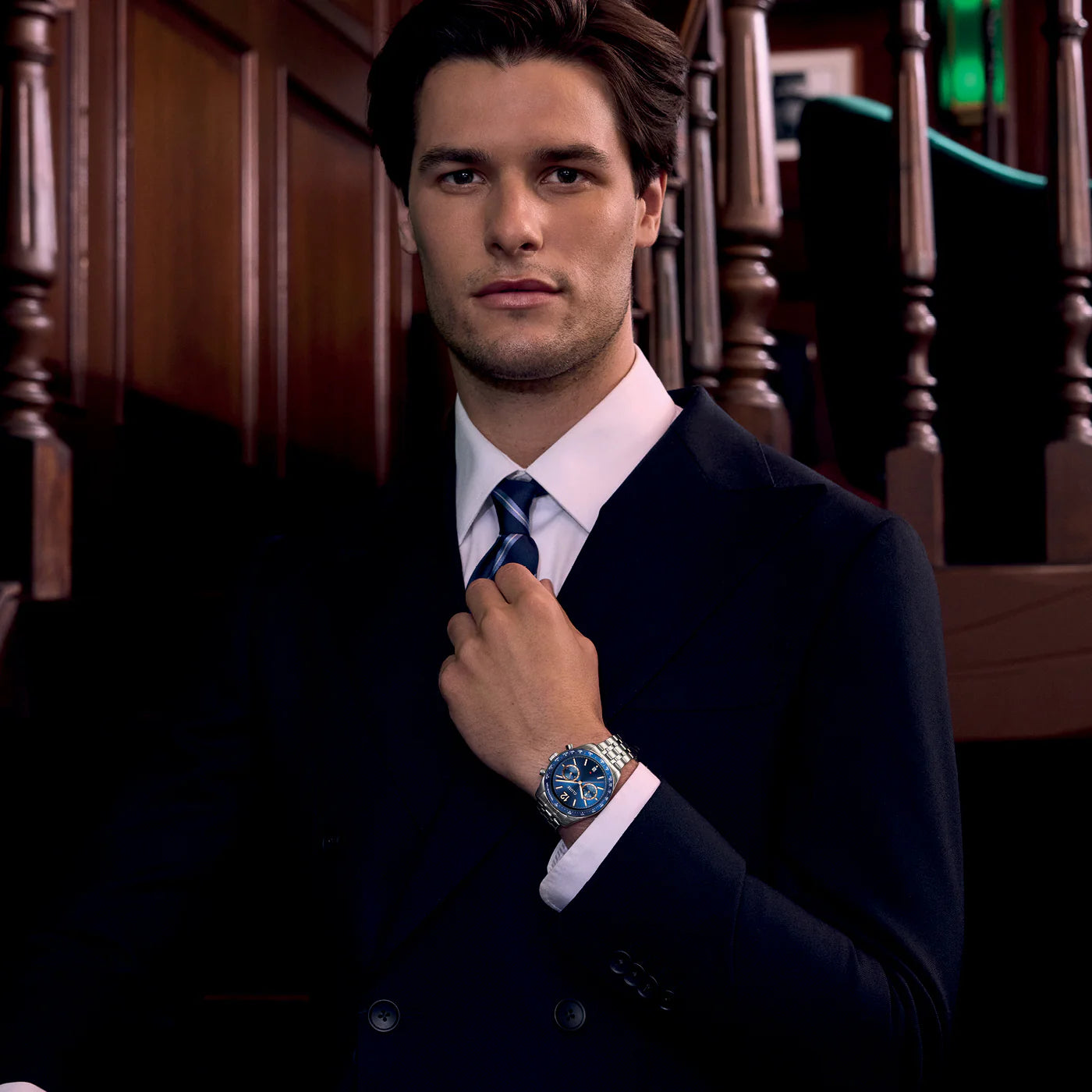 CLUSE Aravis Dual Timer Silver | Blue - John Ross Jewellers