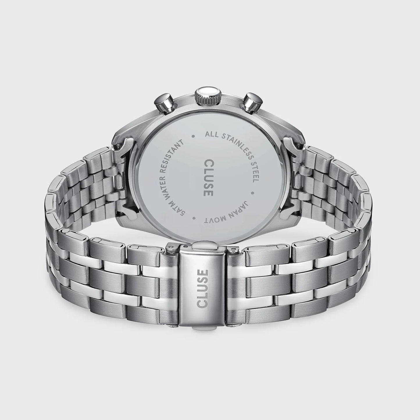 CLUSE Aravis Dual Timer Silver | Green - John Ross Jewellers