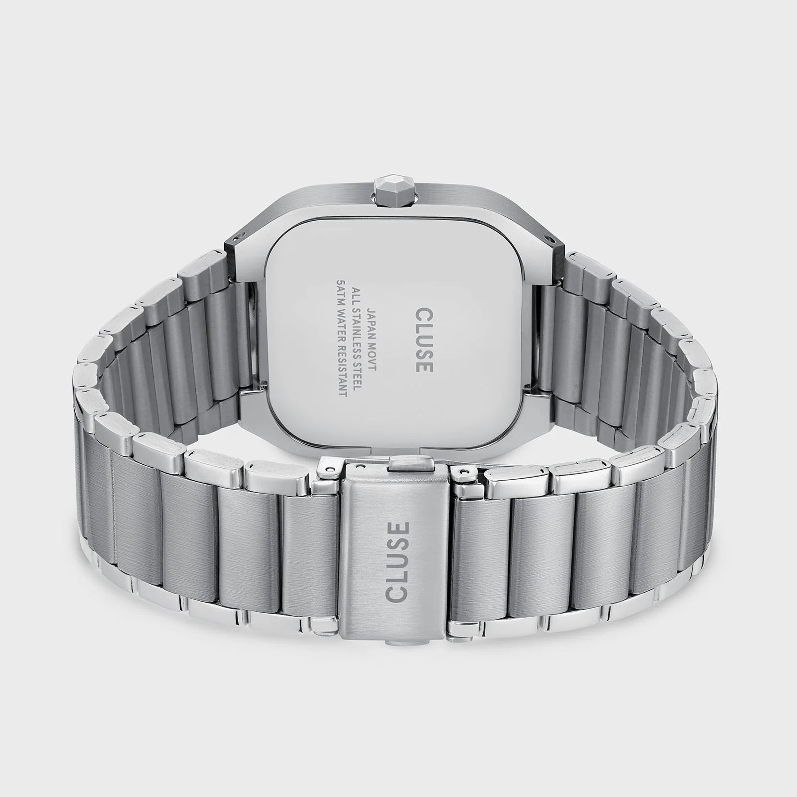 CLUSE Quadrus Steel Silver/Green - John Ross Jewellers