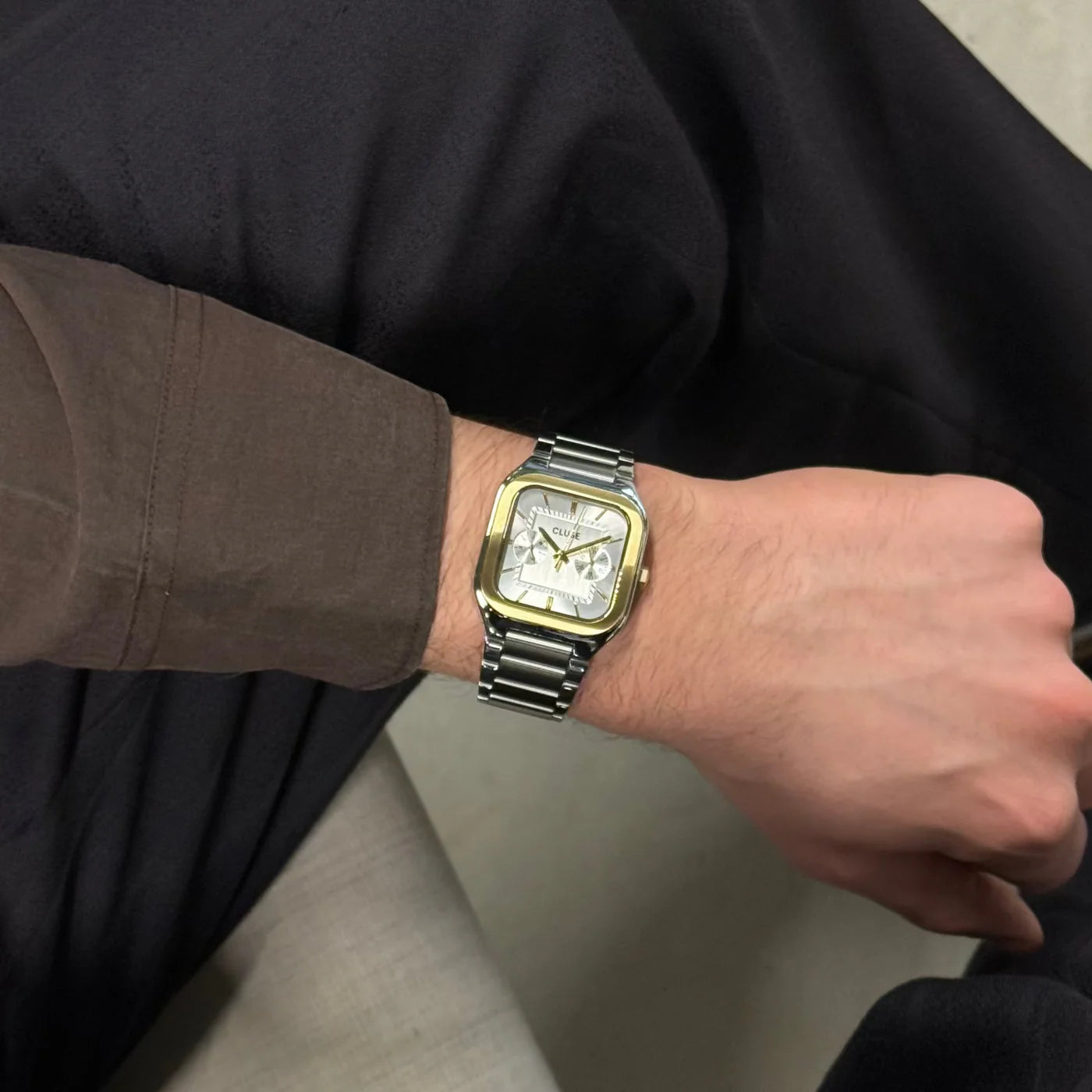 CLUSE Quadrus Multifunction Two Tone - John Ross Jewellers