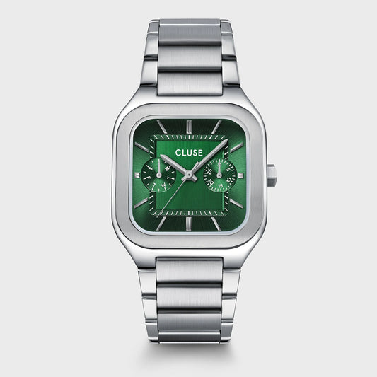 CLUSE Quadrus Multifunction Silver/Green