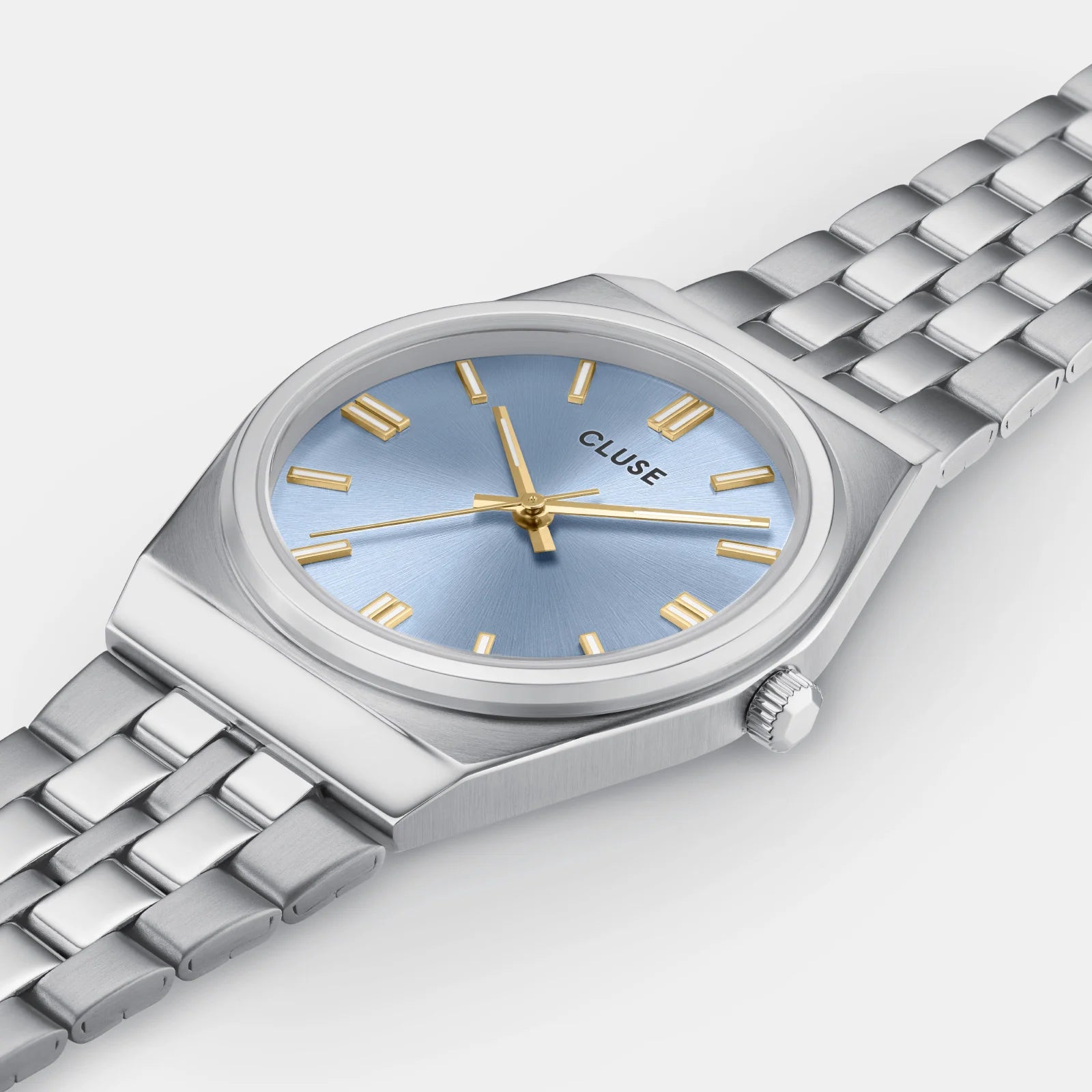 CLUSE Retro 70's Gold/Light Blue - John Ross Jewellers