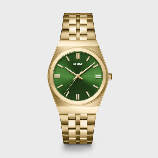 CLUSE Retro 70's Gold/Forest Green - John Ross Jewellers