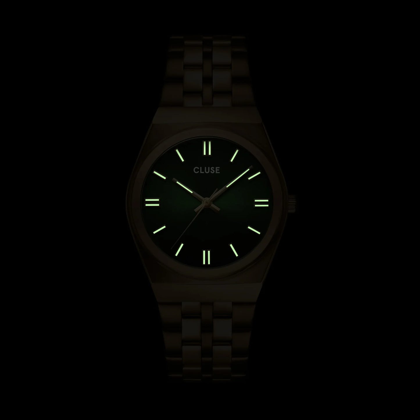 CLUSE Retro 70's Gold/Forest Green - John Ross Jewellers