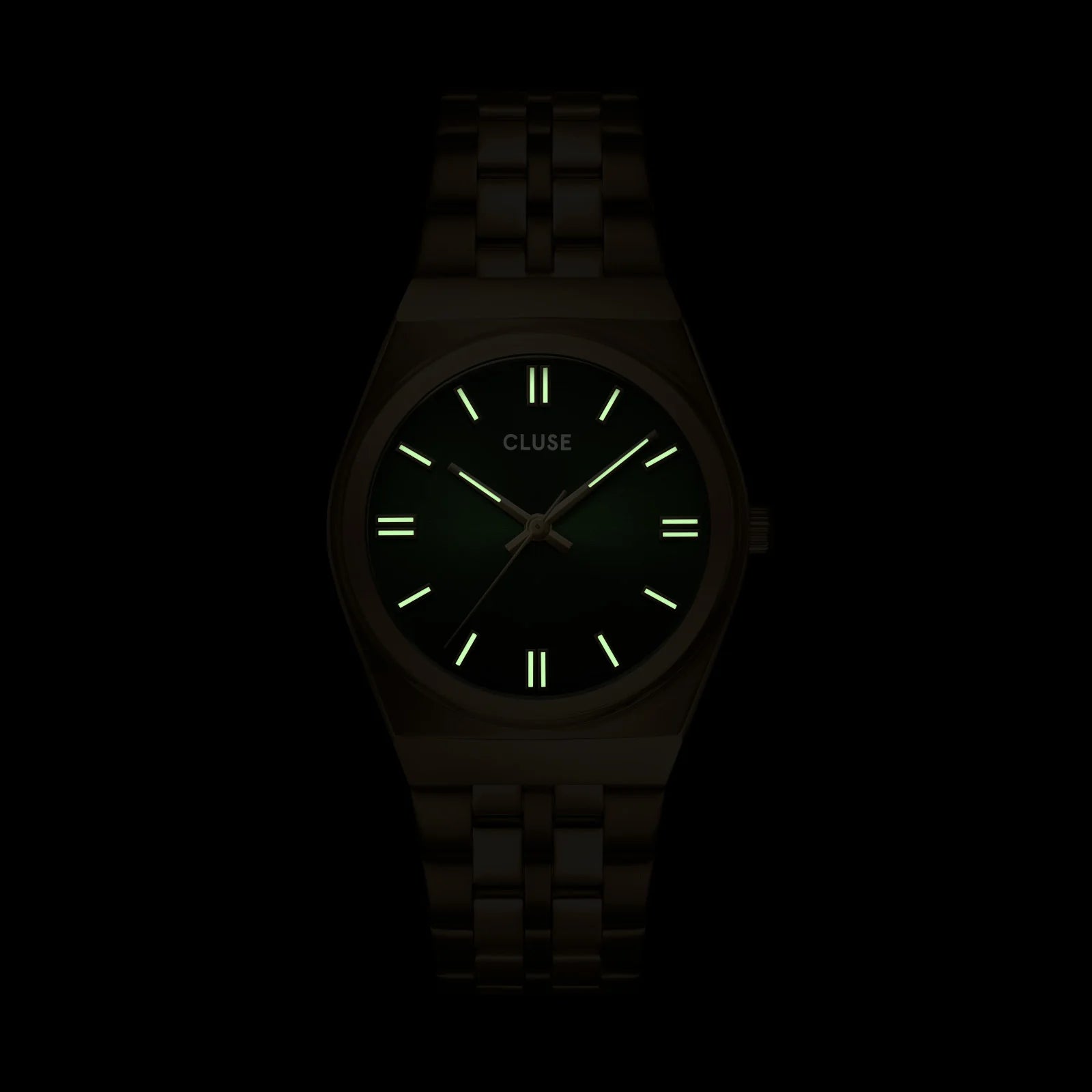 CLUSE Retro 70's Gold/Forest Green - John Ross Jewellers