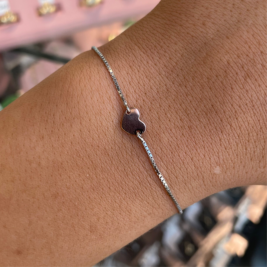 Sunshine Identity Bracelet - Mini Rose Heart - John Ross Jewellers