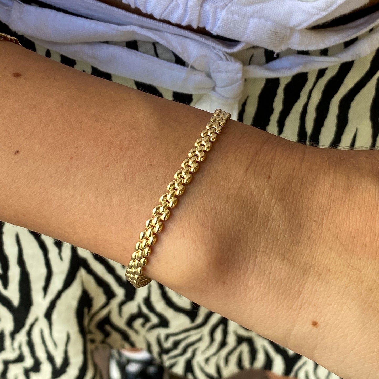 9ct Gold Flat Linked Bracelet - John Ross Jewellers