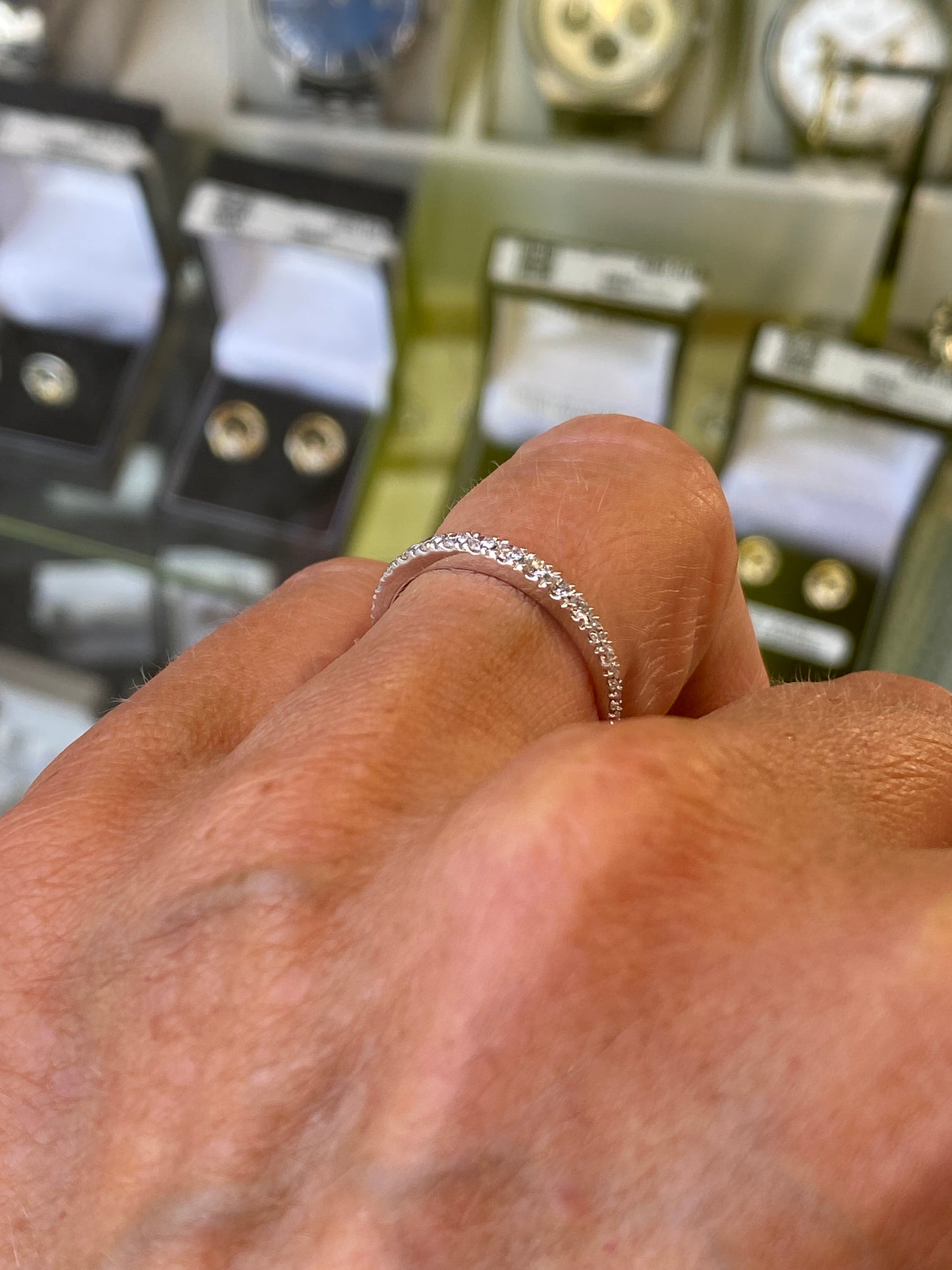 18ct Gold Diamond Eternity Ring 0.35ct | Graduated - John Ross Jewellers