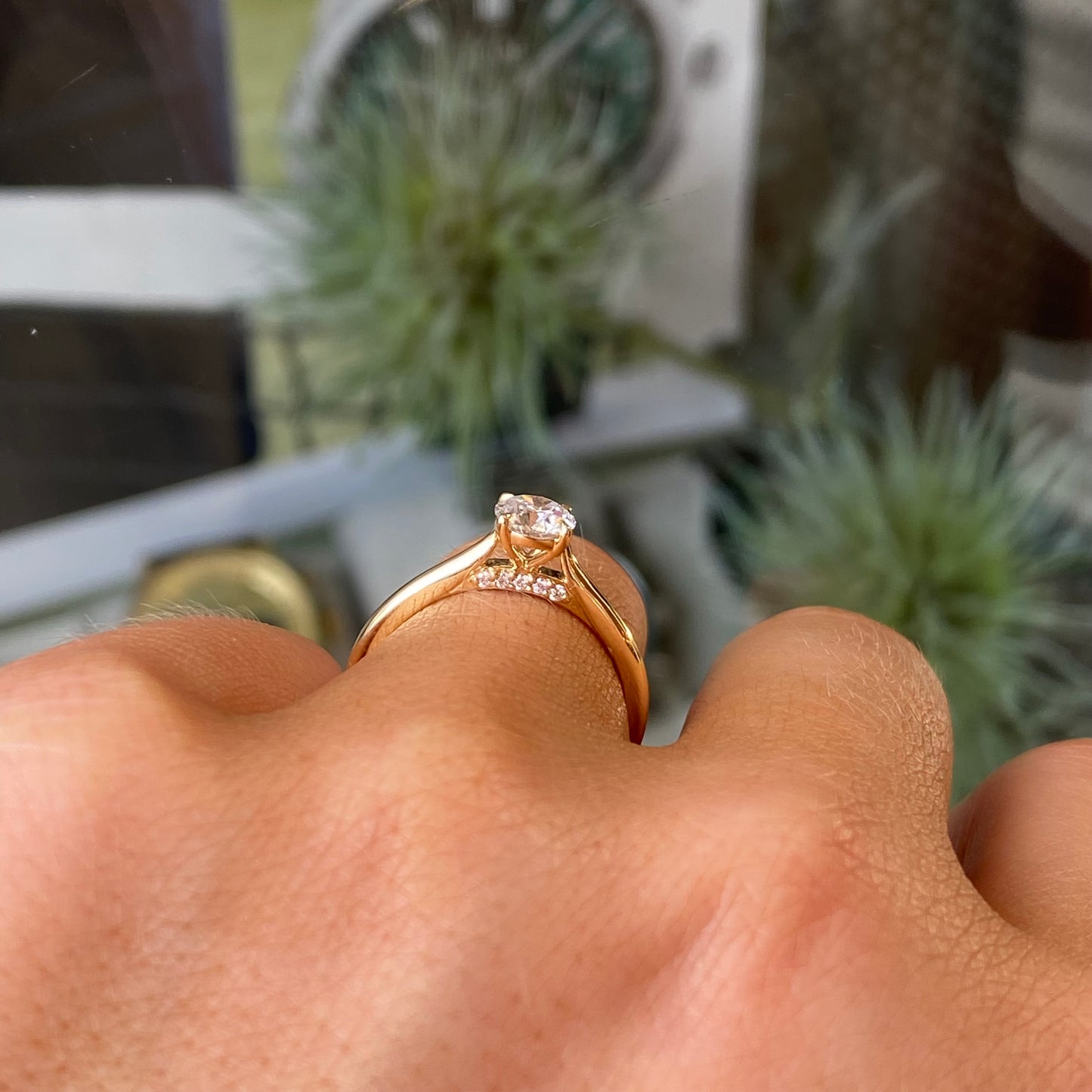 18ct Gold Solitaire Engagement Ring | Certificated Lab 0.51ct - John Ross Jewellers