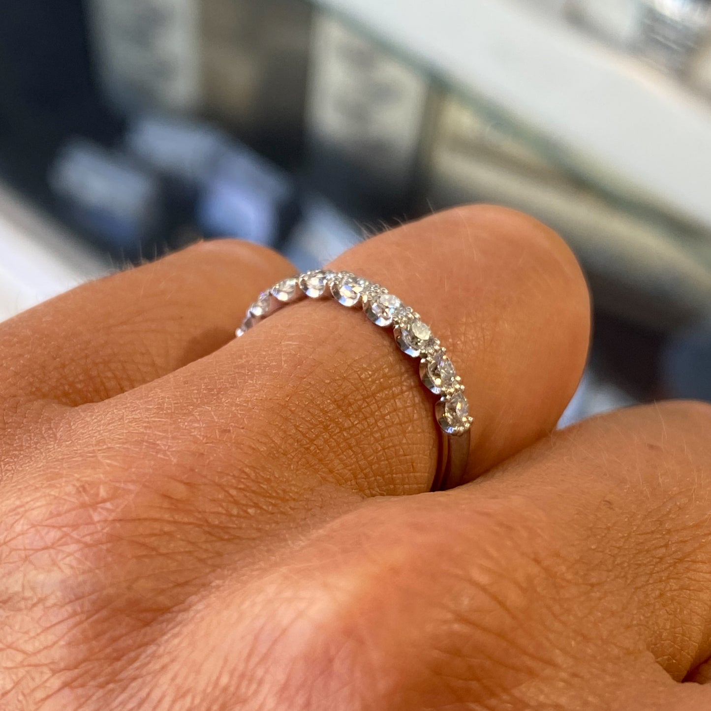 Platinum Diamond Set Wedding/Eternity Ring