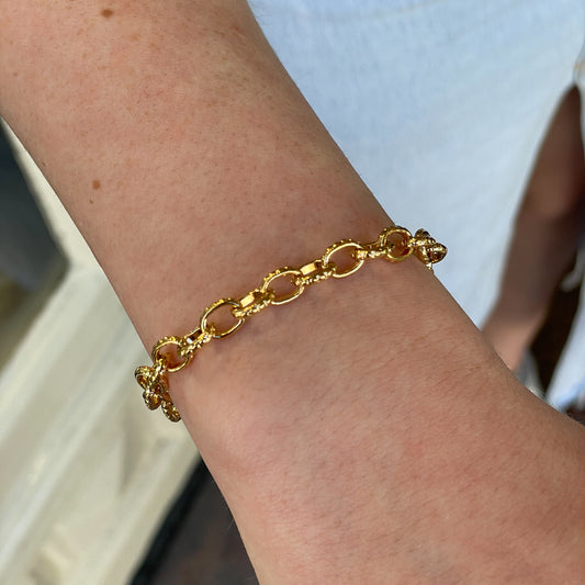 REBECCA MyWorld Charm Bracelet - Gold | 20.5cm - John Ross Jewellers