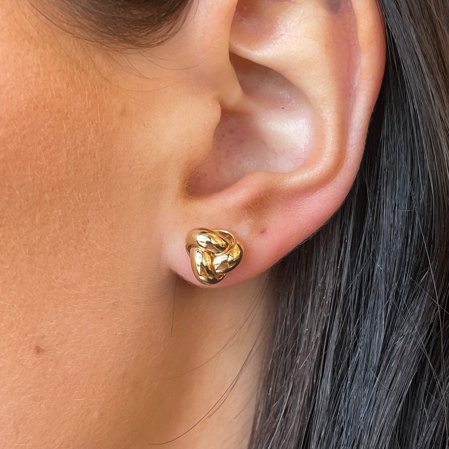 9ct Gold Knot Stud Earrings