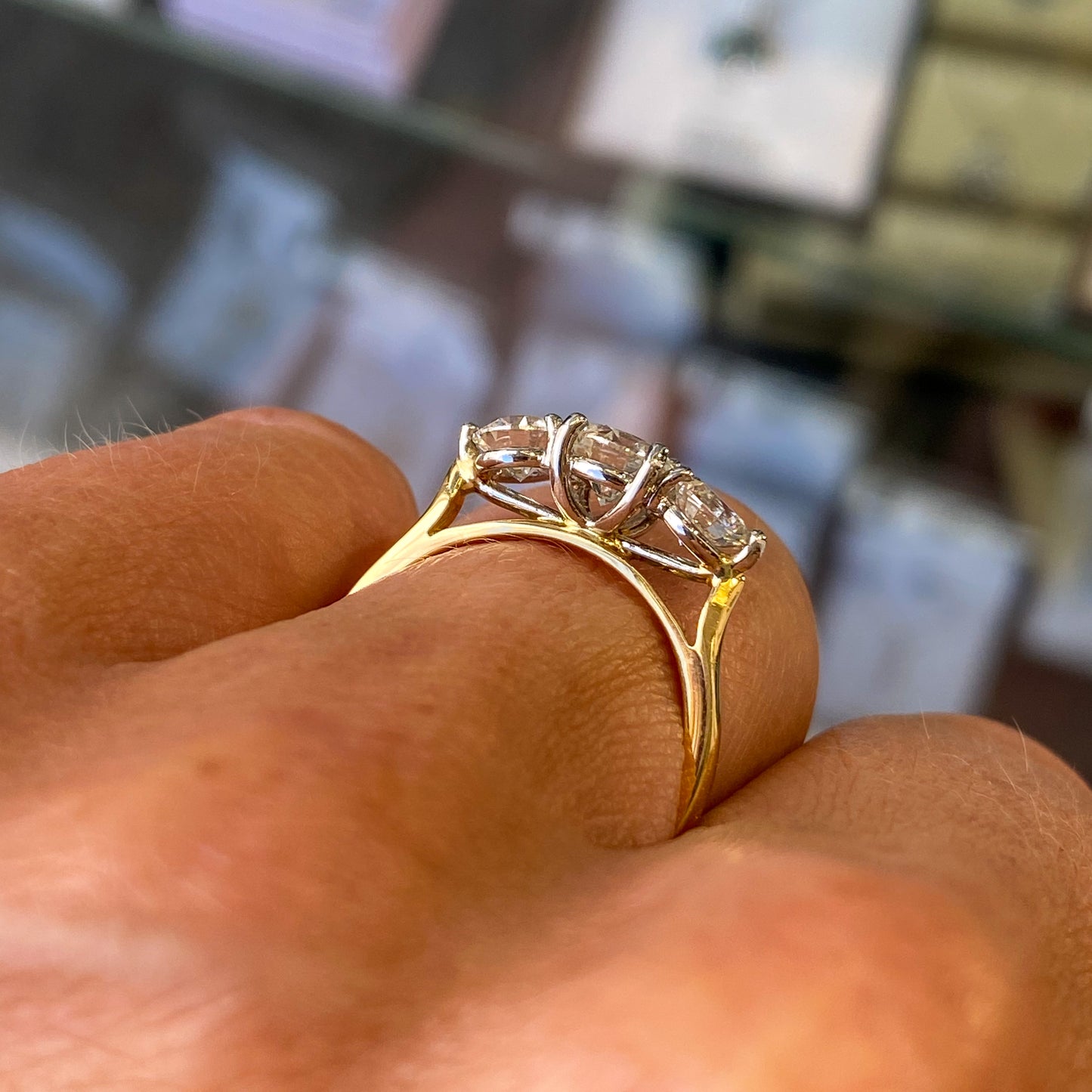 18ct Gold Trilogy Diamond Ring | 1.50ct - John Ross Jewellers