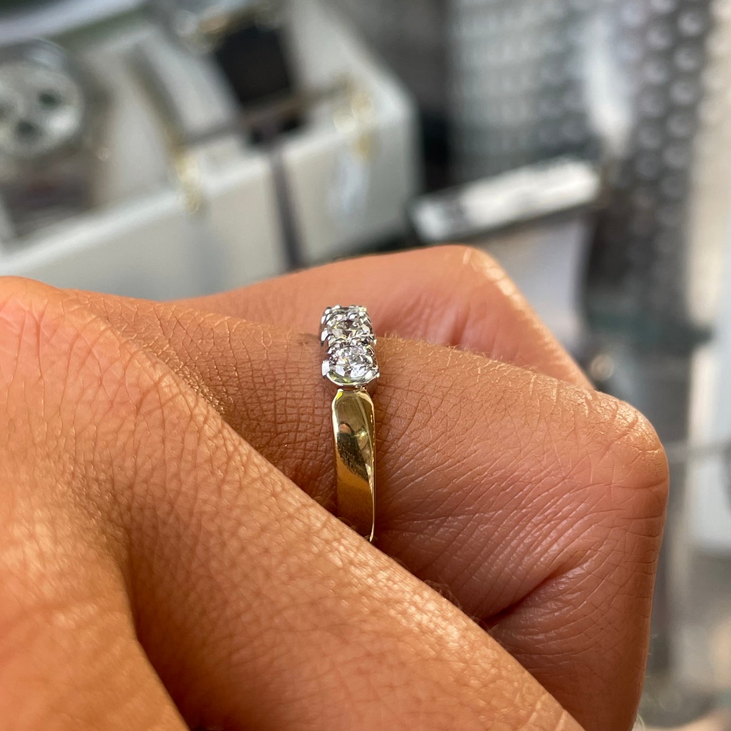 18ct Gold Five Stone Diamond Eternity Ring | 0.64ct - John Ross Jewellers