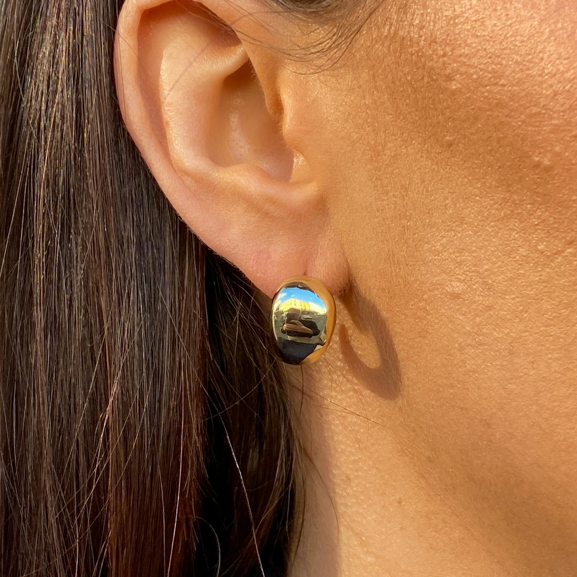 Sunshine Cute Tapered Hoop Earrings - John Ross Jewellers