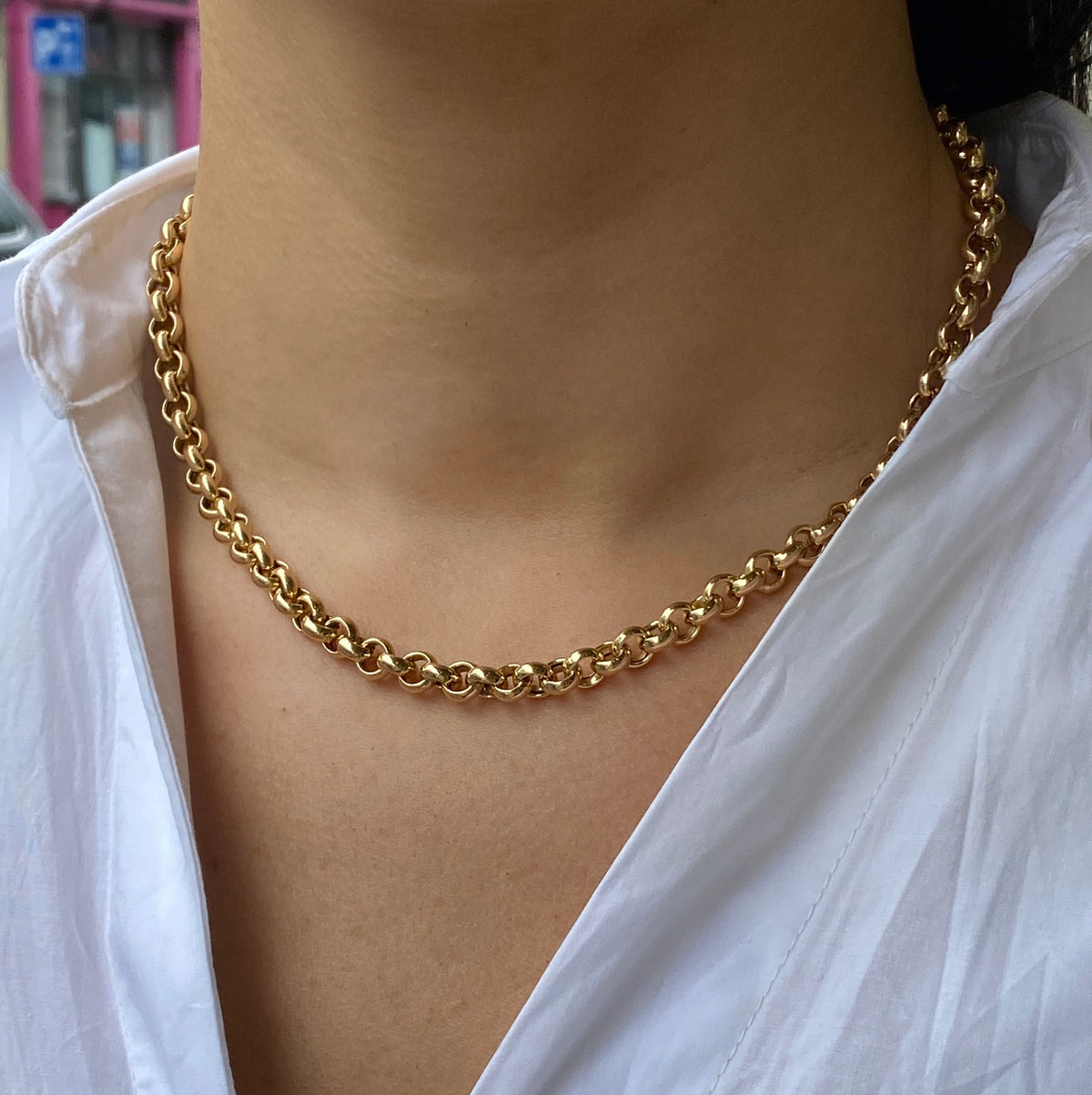 Sunshine Chunky Belcher Chain | 45cm