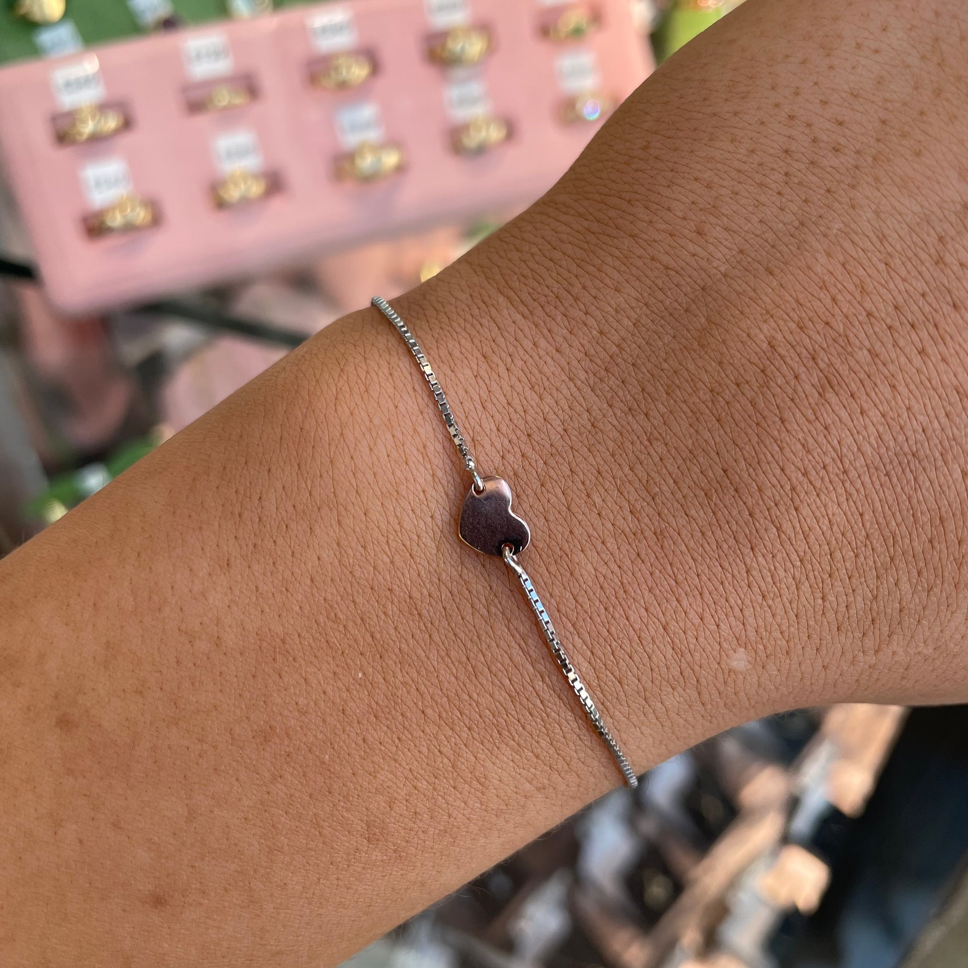 Sunshine Identity Bracelet - Mini Rose Heart - John Ross Jewellers