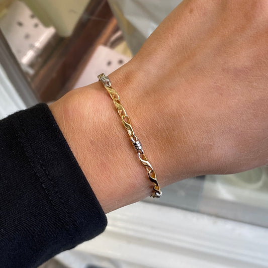 Sunshine Two Tone Bracelet | 21cm