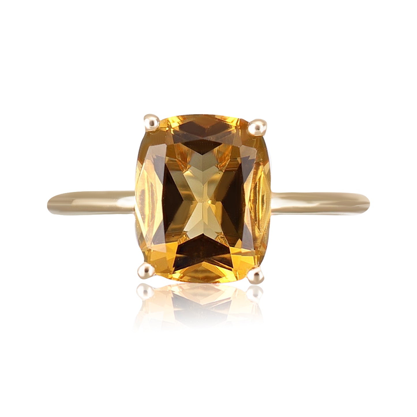 Citrine Solitaire Ring | The Colour Drop - John Ross Jewellers