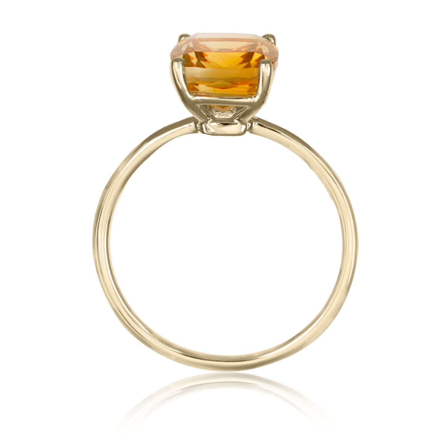 Citrine Solitaire Ring | The Colour Drop - John Ross Jewellers