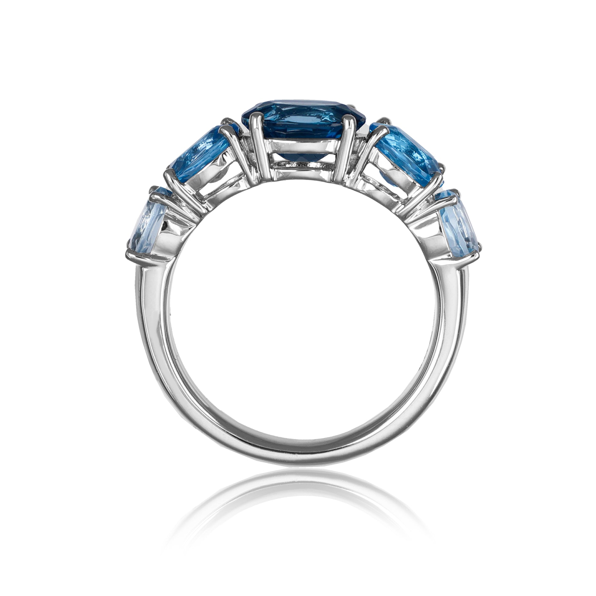 Blue Topaz Band Ring | The Colour Drop - John Ross Jewellers